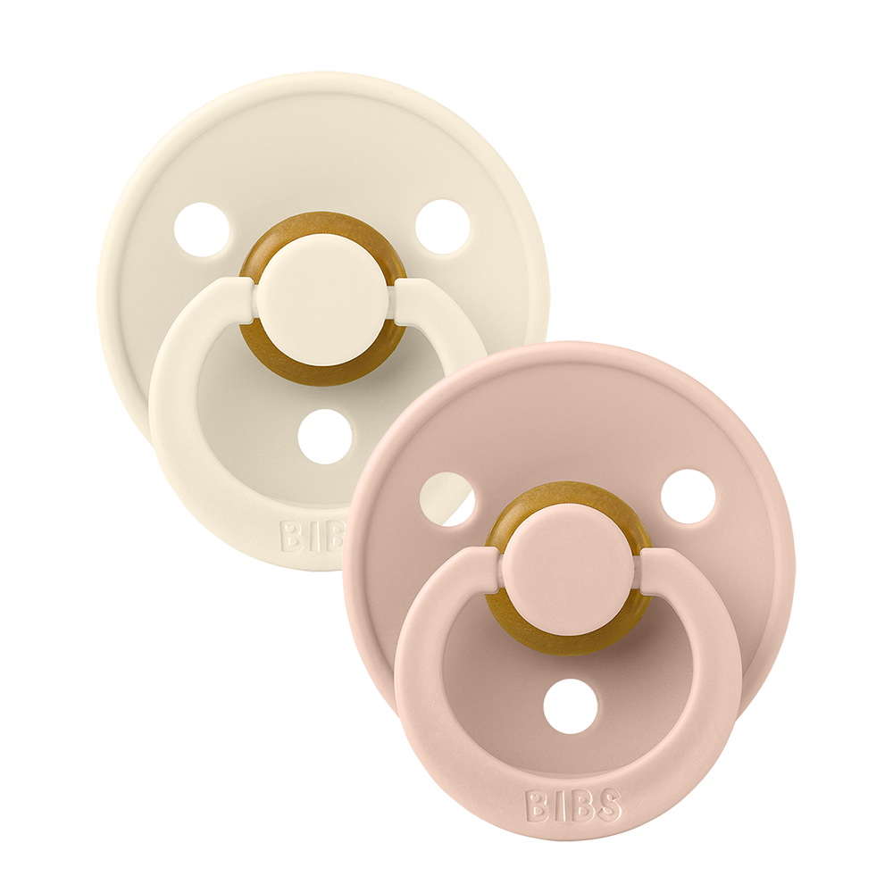 Bibs Colour | T1 Ivory/Blush spenen - 2pack