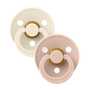 Bibs Colour | T1 Ivory/Blush spenen - 2pack